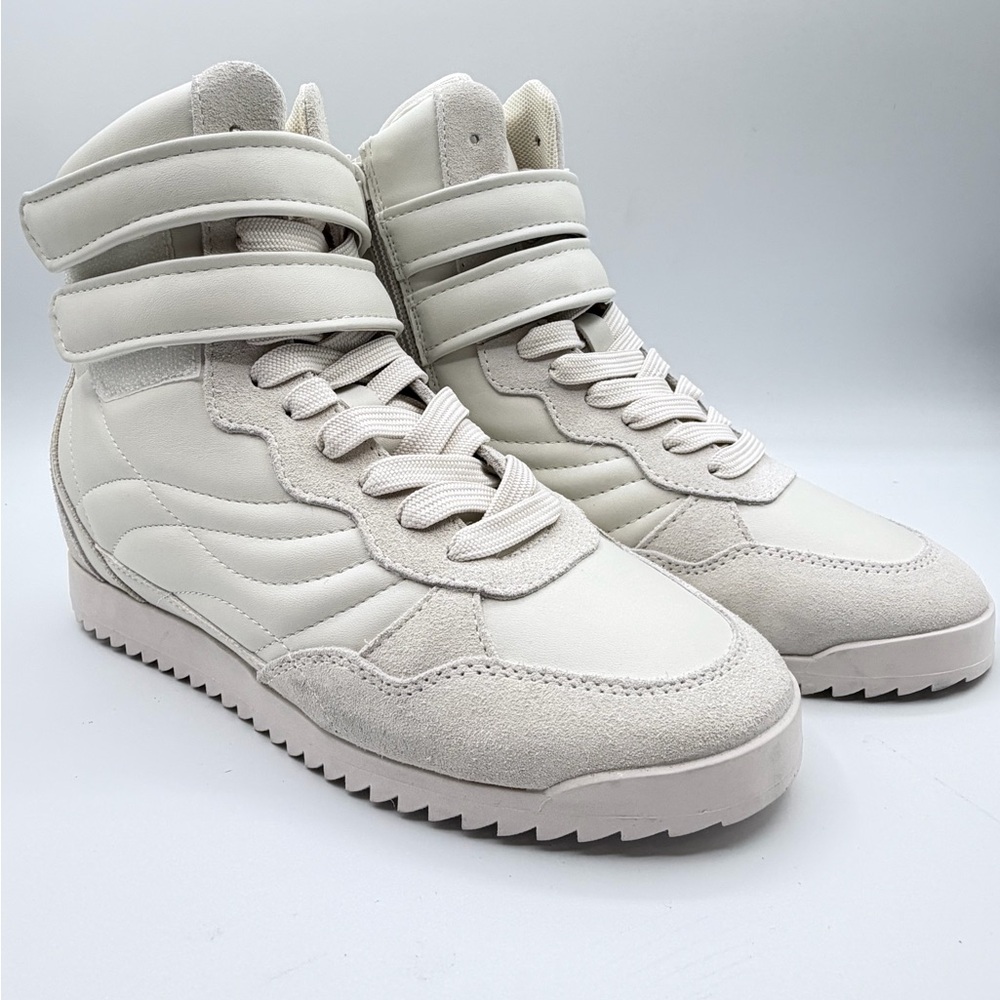 Steve Madden Liftoff High-Top White Sneakers
